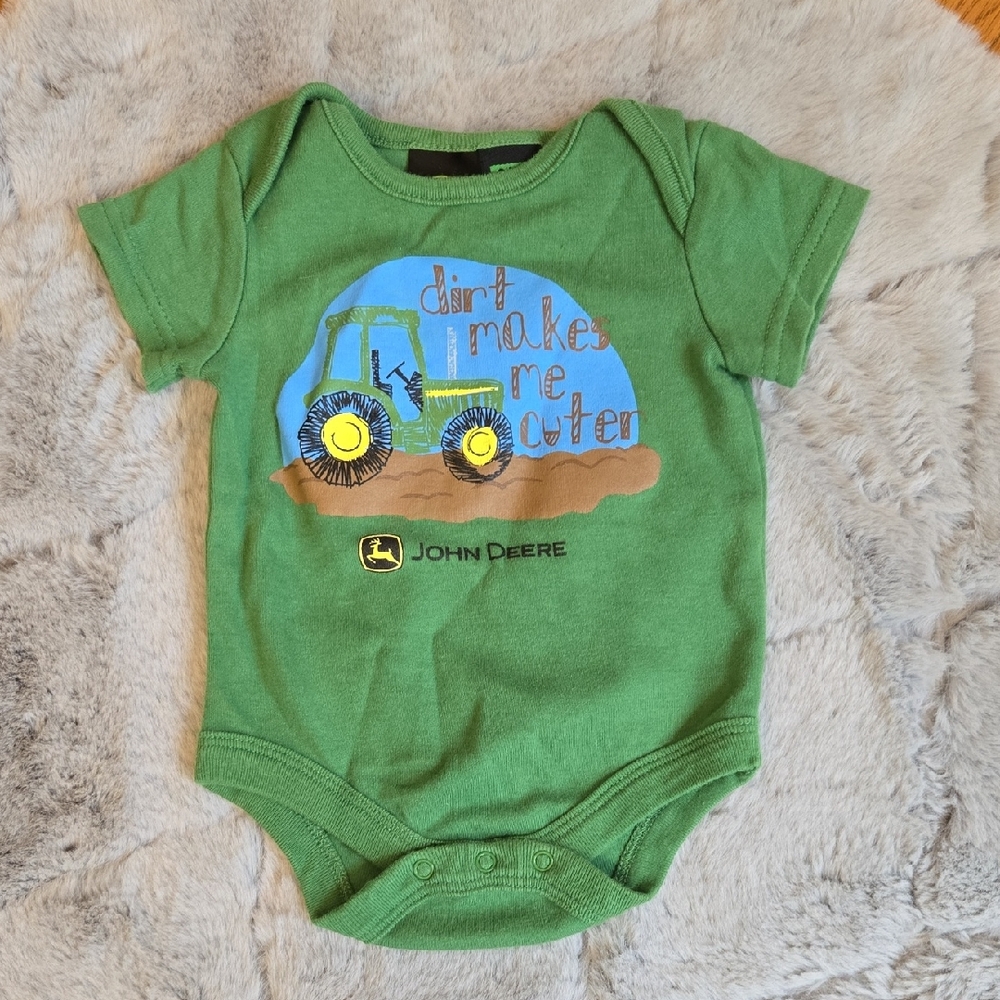 John Deere Green Onsie, Infant 0/3 Month, Great Condition
